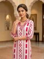 Premium Regal Prism Cotton Suit – Red & Mustard (3 PC) By Noor Fashion Nepal. 