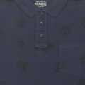 Blue Oxemberg Color Cotton Polo Shirt For Men. 