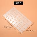 12 Pcs Alphabet Stencils Reusable Letter Painting Stencils Plastic. 