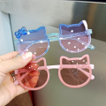 Uonevic Mom Dian Kids Boys Mirrors Baby Girls Warp Bow Outdoor Purple Sunglasses Acrylic Luxury Summer Kids Cute Outer Line Protection Sun UV400 Glasses SMGSLIB Mom. 