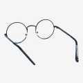 Unisex Black Color Round Shaped Blue Ray Cut Glasses. 