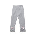 Grey Cotton Leggings For Girls. 