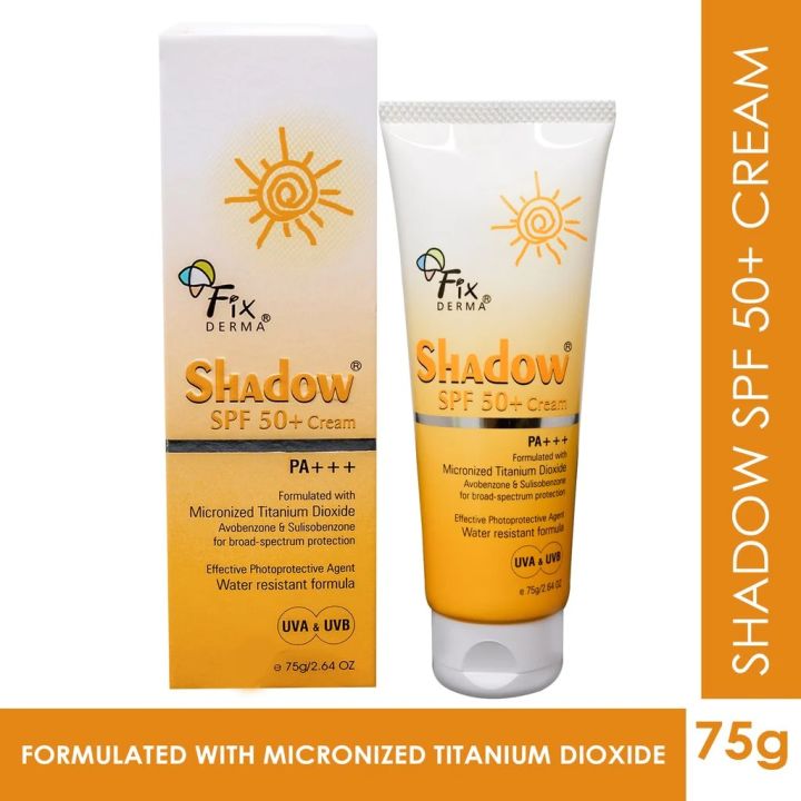 Fix Derma Shadow SPF 50+ Sunscreen Cream For Dry Skin 75gm
