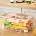 OUMERY Portable Refrigerator Fresh-Keeping Box,Large-Capacity Portable Crisper with Handle,Fruit Storage Containers for FridgeA. 