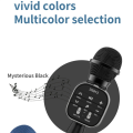Wireless Bluetooth Microphone Handheld Microphone Set Kit Professional Speaker Music Player Gaming Mic for DS813 Home KTV. 