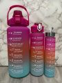 3 in 1 Water Bottles Lock Feature & Top Lid with Times Drink for Office/Home/Sports/outdoor - Water Bottles ( 2000ml-900ml-280ml). 