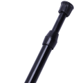 FORIDE 4X Extendable Telescopic Spring Loaded Net Voile Tension Curtain Rail Pole Rods,55-90cm,Black. 
