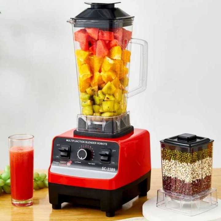 Silver Crest Commercial Blender Grinder Juicer Mixer High Power 9520 Motor