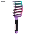 Sutuiying Quality Household Barber Hair Brush Girls Hair Scalp Massage Comb New Women Wet Curly Hair Brush For Salon Hairdressing Styling. 