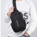 Men's Streetwear Solid Color Oxford Cloth Waterproof Waist Bags - Trendy Fanny Pack. 