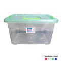Bagmati Smart Box Multipurpose Plastic Storage Container Box With Lock (Clear/Transparent) – Rectangular. 