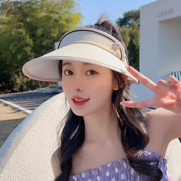 Face%20Mask%20UVUV%20Sun%20Hat%20New%20Korean%20Style%20Ladies%20Summer%20Beach%20Sun%20Hat%20Protective%20Wide%20Brim%20Outdoor%20Sun%20Hat%20-%20Image%203