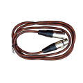 XLR Male to Female 3 Meter Microphone Cable - High Grade Low Noise Connectors for Clear Audio Recording for Studio & Stage. 