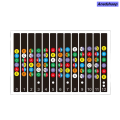 Anedshaop Miwayer Guitar Fretboard Notes Map Labels Stickers 6 String Transparent Fifty percent discount and Black Fingerboard Fret Decals for Guitar Beginner. 