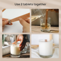 100 Wooden Wicks for Candle Making, for Candle Making, Wooden Wicks+Metal Clips A 1Set. 