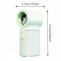 Portable 3000mAh Battery Mini Handheld Fan 5 Gear Wind LED Display Portable Pocket Fan Rechargeable High Speed Turbo Fan Gift. 