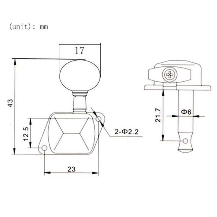 Kqueebee%206Pcs%20Semiclosed%20String%20Tuning%20Pegs%20Machine%20Heads%20Tuners%203L%20for%20Electric%20Acoustic%20Guitar%20Parts%20Replacement%20Accessories%20-%20Image%207