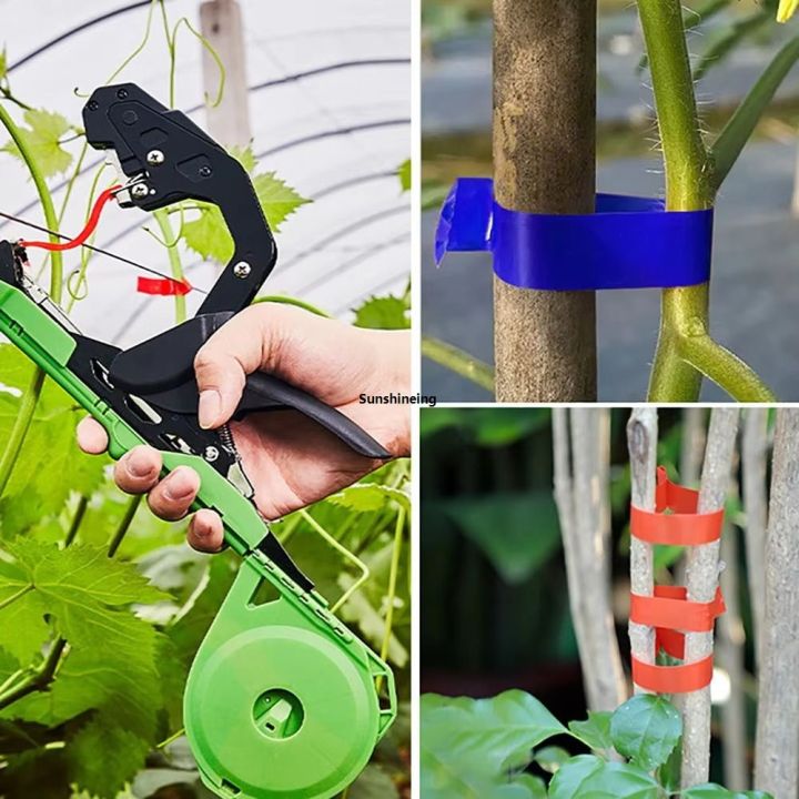 Strapping Machine Fruit Tree Vegetable Strap Strapping Tape Binding Strapping Machine 10pcstapetool10pcs Strapping Tool Branch Tape Branch 1Box Nail Taper