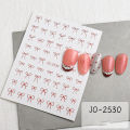 Minimalist Line Bow Nail Art Stickers Decal Ultra-Thin Self Adhesive Nail Stickers For Nail Art Decoration Nail Decals For Women Cologo. 