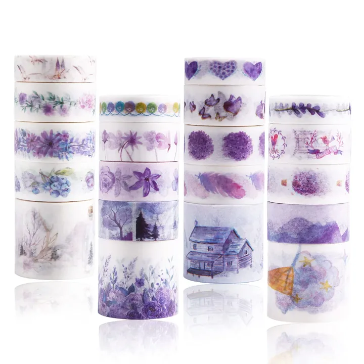 5%20Roll%20of%20Different%20Width%20Japanese%20Handmade%20Washi%20Tape%205%20Rolls%20Notebook%20Stickers%20Tape%20%7C%20%20Journal%20Stickers%20Decoration%20%20Tape%20for%20Scrapbook%20(Purple)%20-%20Image%203