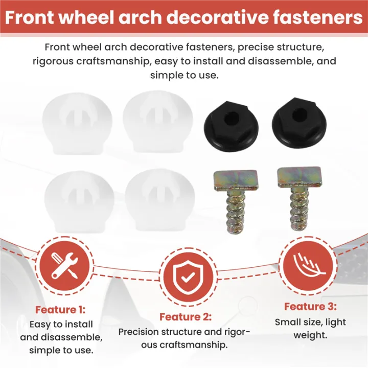 8pc%20Front%20Wheel%20Arch%20Trim%20Clips%20Plastic%20Metal%20Screw%20Nut%20Set%20For%20Corsa%20C%20-%20Image%207