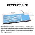 Full Coverage Computer Silicone Dustproof Protective Film Keyboard Cover Keypad Protector Skin for Desktop PC. 