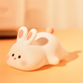 Rabbit Night Light,Cute Silicone Lamp, Dimmable Light Up Bunny, Night Lamp,Rechargeable Bunny Nightlight, Bedside Lamp Easy to Use. 