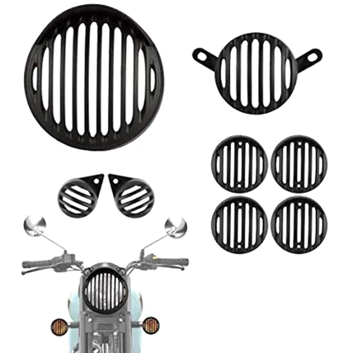 Royal%20Enfield%20Bullet%20Bike%20Light%20Cover%208%20Pc.%20METAL%20-%20Image%202