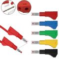 Wire Solder Safety Assembly Test Stackable Banana Plug Leads Connectors Retractable Stackable Solder In line DIY Banana Socket 4mm Banana Plug. 