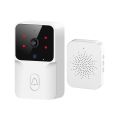 Bizzy Video Doorbell Camera with Chime WiFi Wireless Night Vision Smart Home Indoor Security Protection Rechargeable Battery Door Bell. 