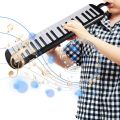 37 Keys Melodica Instrument Melodica Air Piano Keyboard with 2 oft Blow Pipe 2 Blowing Nozzles. 