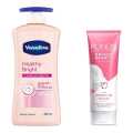 Vaseline Healthy Body Lotion 400ml (Free Ponds Bright Beauty Facewash 50ml). 