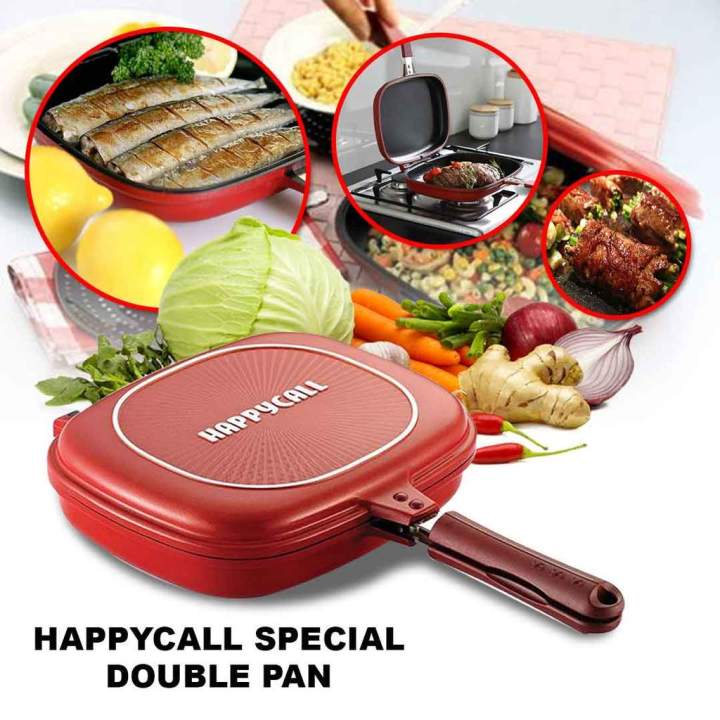 Red/Black%20Happy%20Call%20Non%20Stick%20Double%20Sided%20Fry/Grill%20Pan%20-%20Image%203