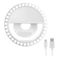 Portable LED Ring Selfie Light Clip On Smartphones Tablets Laptop 3 Brightness Photography Light | Electro Hub Nepal. 