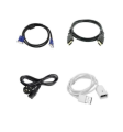 Combo Of 1.5M Desktop Power Cable,Vga,Hdmi,Male Female Cable. 