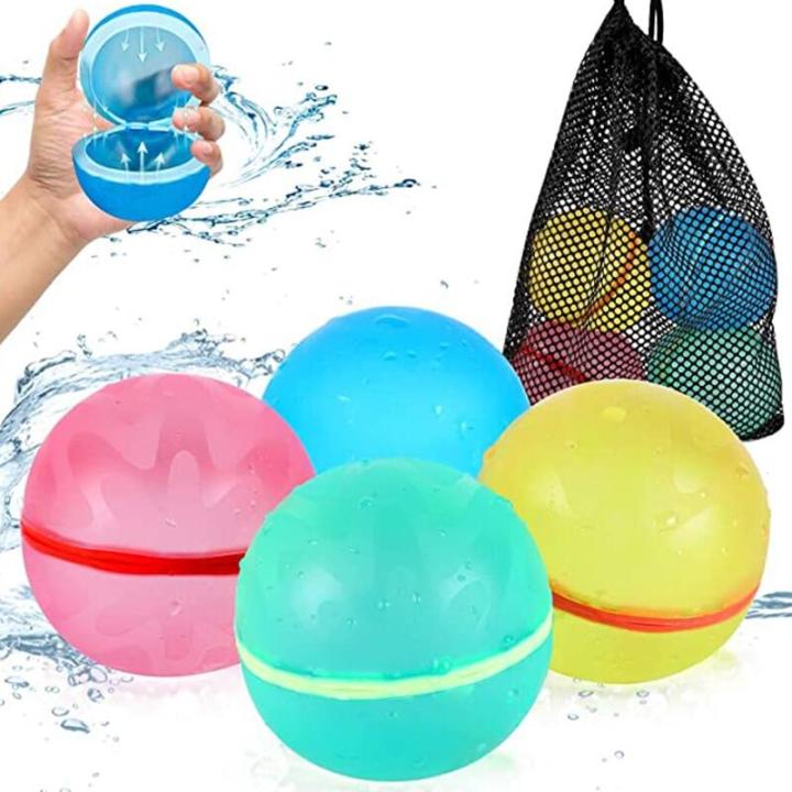 1 Piece Reusable Water Splash Balls Water Balloons Absorbent Ball Pool Beach Play Toy Pool Party Favors Kids Water Games