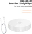 Motion Sensor LED Night Light, USB Rechargeable Energy-Saving Bedroom Washroom Stairs Intelligent Body Induction Lamp. 