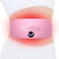 NepLiving Women Abdominal Heated Waist Belt Home Hotel Portable Multiple Modes Belly Vibration Heating Massager Rechargeable Waistband Pink. 