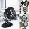 Clip On Fan, Battery Operated Mini Desk Fan Portable Handheld Powered By Rechargeable Battery Or Usb, Small Personal Fan. 