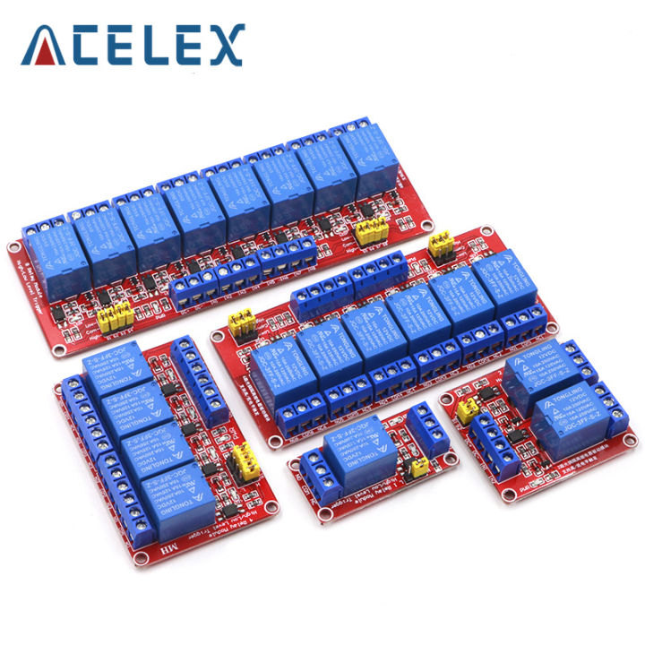 1 2 4 8 Channel 5V 12V Relay Module Board Shield with Optocoupler ...