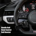 Car Steering Wheel Spinner Knob Power Handle Ball Hand Control Ball Booster Wheel Strengthener Auto Spinner Knob Ball,Silver. 