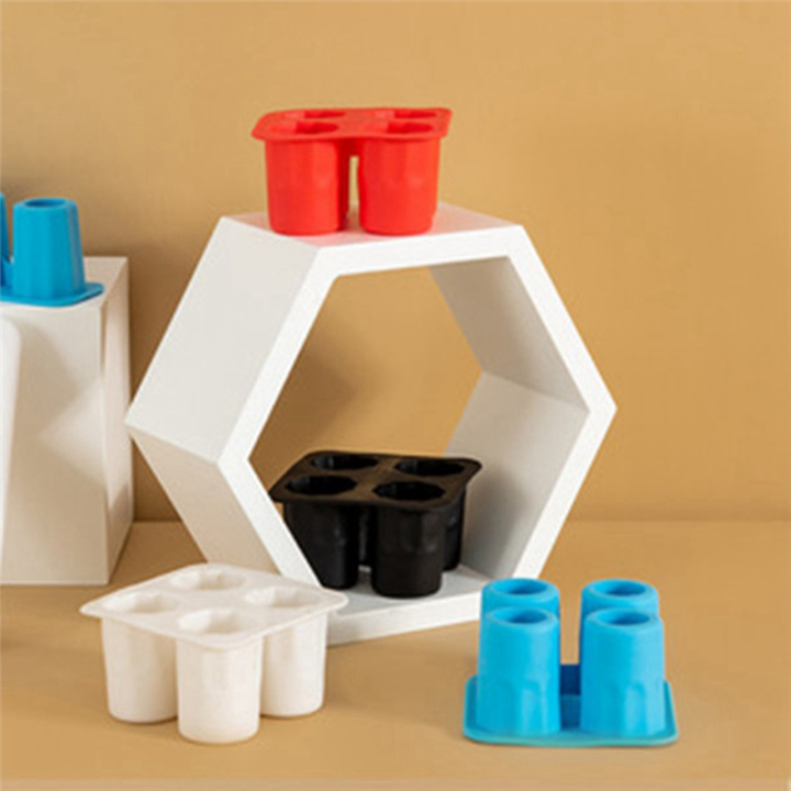 OYPFXMI%204%20Cup%20Shape%20Silicone%20Ice%20Cube%20Mold%20Ice%20Mould%20Ice%20Cube%20Tray%20Summer%20Bar%20Beer%20Ice%20Cocktail%20Cold%20Drinking%20Tools%20Black%20-%20Image%207