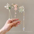 l Hair Clip Flower Hair Clips for Women Rhinestone Hair Accessories Barrettes for Girls Japanese Hair Traditional Flower Hair Sticks Bun Diamond Rhinestone Hair Piece Bride. 