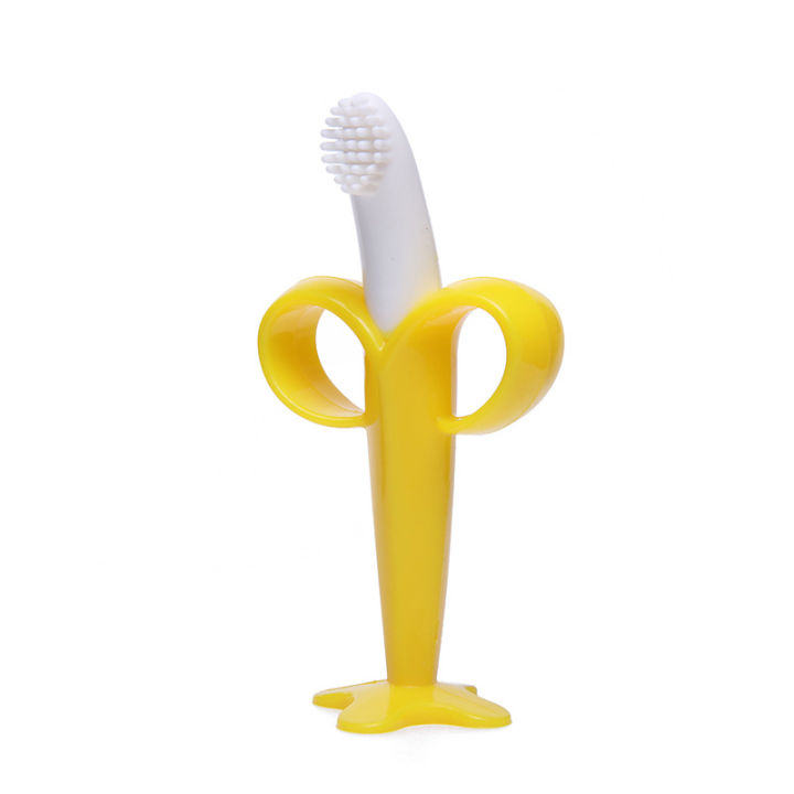 Banana%20Shape%20Baby%20Silicone%20Training%20Toothbrush%20%E2%80%93%20Safe%20Teether%20Chew%20Toy%20-%20Image%204