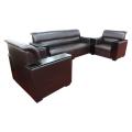 Sunrise Furniture 5-Seater Wooden Office Sofa Set - Coffee. 