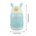 Creative Cartoon Deer Water Cup Double-layer Children's Cute Plastic Glass Cup Gift Cup. 