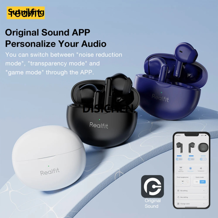 DISICHEN Realfit F2 Pro ANC -35dB Active Noice Cancellation Bluetooth ...