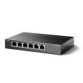 POE Switch TP-Link 6-Port 10/100Mbps Desktop Switch With 4-Port PoE+  TL-SF1006P  Black. 