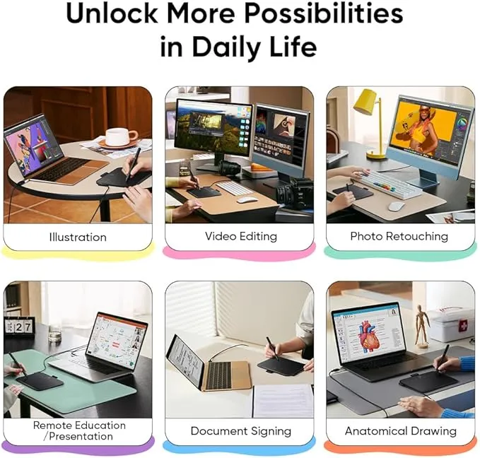 XPPen%20Deco%20640%20Drawing%20Tablet%20with%2016384%20Pressure%20Levels%20Sensitivity%20-%20Image%205