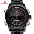NAVIFORCE  Nf9024M Black/Red Dial Analog Digital Watch For Men. 